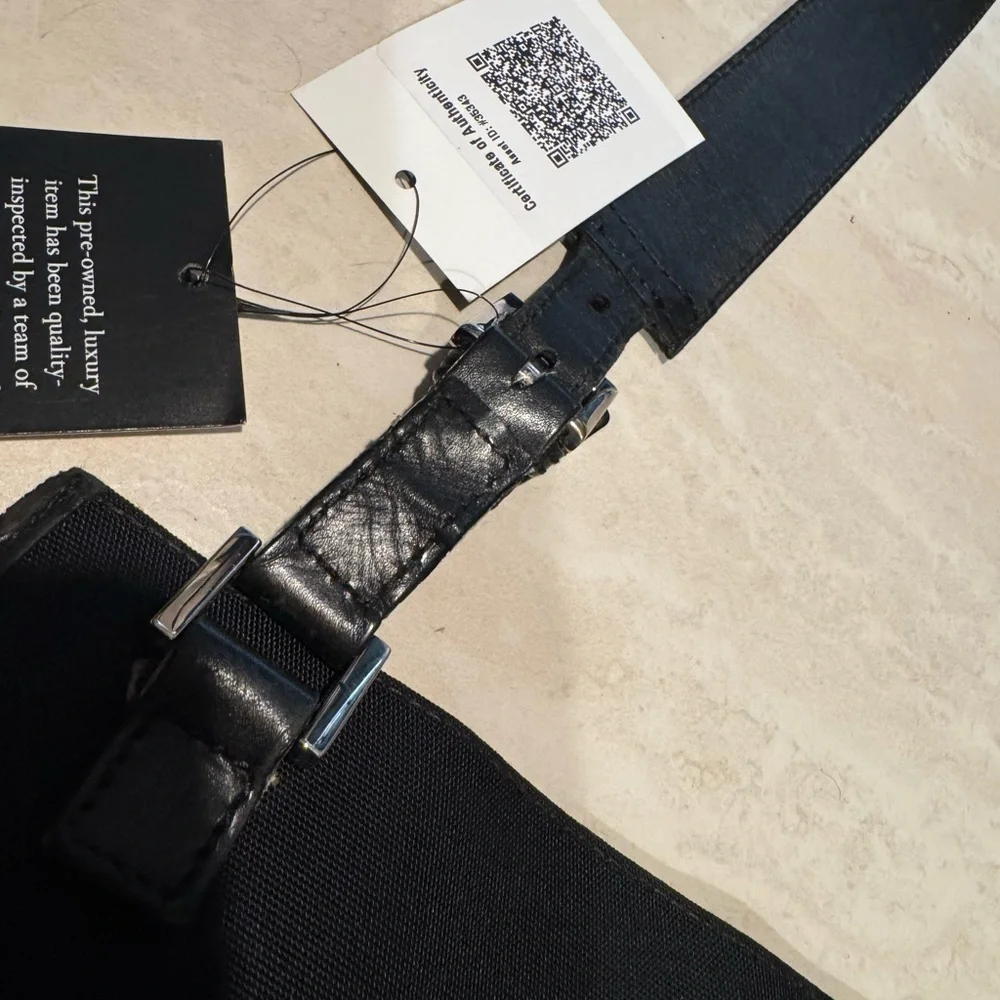 GUCCI GG Supreme Shoulder Nylon‎ Leather Trimmed Messenger 92560
